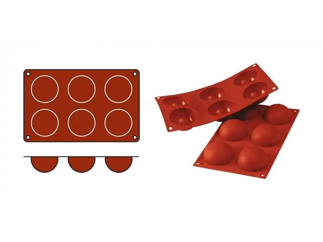 Silikomart Siliconen 1/3 GN Bakmat SILICON FLEX Half Sphere SF002