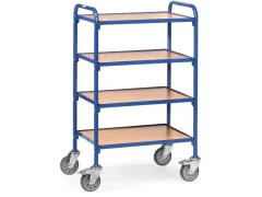 Bijzetwagens 32930 4 Etages Hout 250kg 630x470mm Ral5007