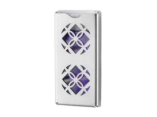 SmartNose luchtverfrisser dispenser RVS met uitgesneden bloemendesign - 2