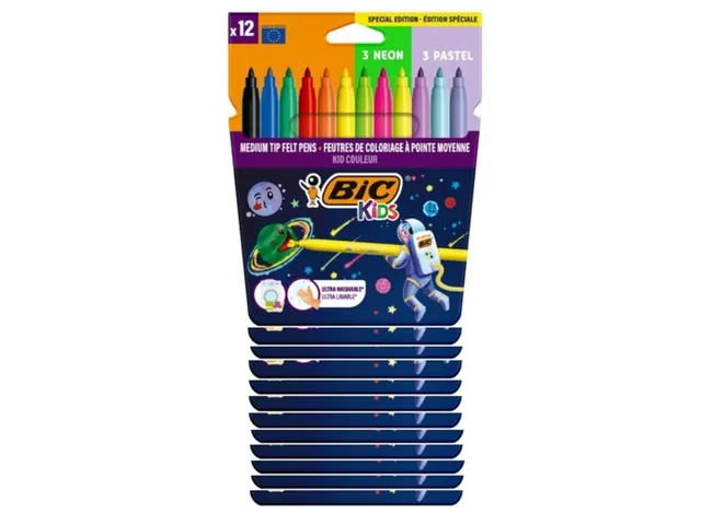 Kleurstift Bickids Cosmo clipstrip à 12 etuis