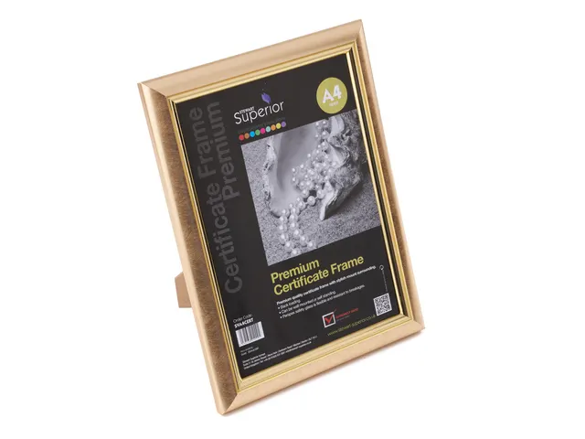 Fotolijst Seco A4 goud plexiglas