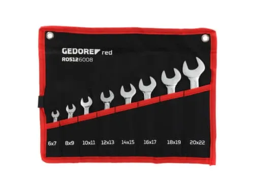 GEDORE R05126008 Dubbele steeksleutelset kort SW6-22mm 8stuks