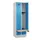 locker met bank,HxBxD 1950x600x815mm,2vak,vak B 300mm,cilinderslot