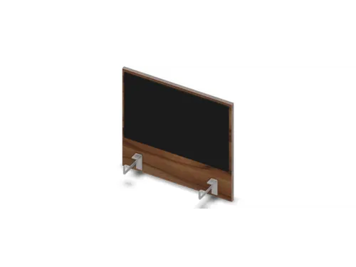 opzetpaneel bureau aanbouw zijkant NP-tiepolo nut BN8033-zwart 600mm