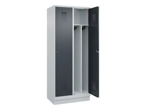 locker voor scheiding van kleding,HxBxD 1950x800x500mm,2vak