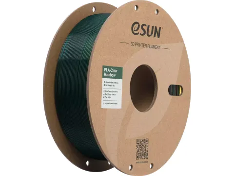 eSUN 3D printer Filament PLA-Clear 1,75mm Transparant Rainbow 1kg