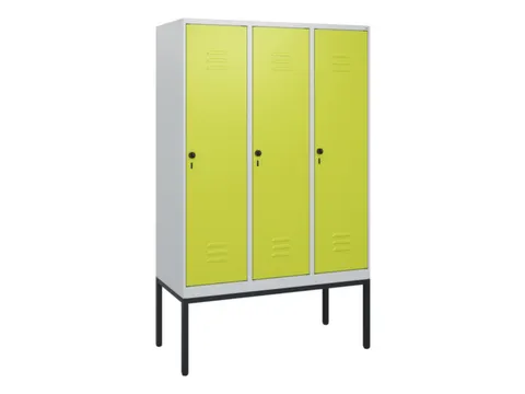 locker,HxBxD 1950x1200x500mm,3vak,vak B 400mm,draaigrendel