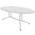 vergadertafel,HxBxD 740x2400x1100mm,ovaal,V-vormonderstel wit
