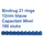 Bindrug Fellowes 12mm 21-rings A4 blauw 100stuks