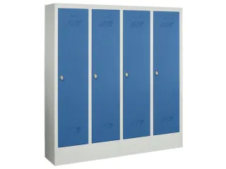 lockerkast v. kinderen,HxBxD 1300x1030x300mm,RAL7035,front RAL5012 - 2