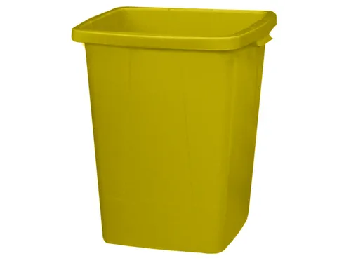 Multifunktionele Bak Pp 610x490x490mm 90 liter 2 Grepen Geel