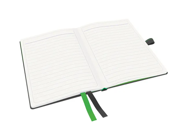 Notitieboek Leitz Complete A6 lijn 160 pagina's 100gr zwart