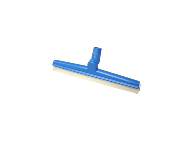 Raclette sol inclinable Ecolab 40cm bleu caoutchouc de rechange blanc