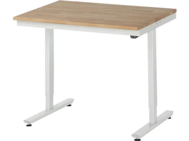 Werkbank elektrisch hoogte verstelbaar 720-1120x1000x800mm beukblad