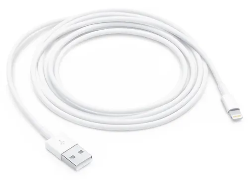 kabel, Lightning (8-pin) naar USB-A, 2 m, wit