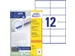 Etiquette Avery Zweckform 3424 105x48mm blanc 1200 pièces