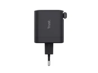 Trust Maxo Intrekbare USB-C-PD-oplader van 65W Zwart - 1