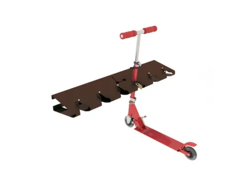 Steprek voor 6 steppen L 990mm eenzijdig RAL8017