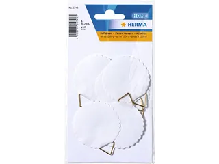 Hanghaakje Herma 5749 55mm Gegomd 6stuks - 1