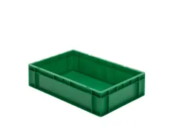 Euronorm-stapelbak 26l 145x600x400mm Wanden/bodem Gesloten Groen