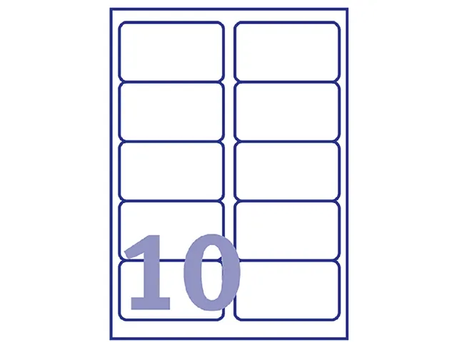 Adresetiket Avery QuickPeel L7173-100 99.1x57mm Wit 1000 Stuks