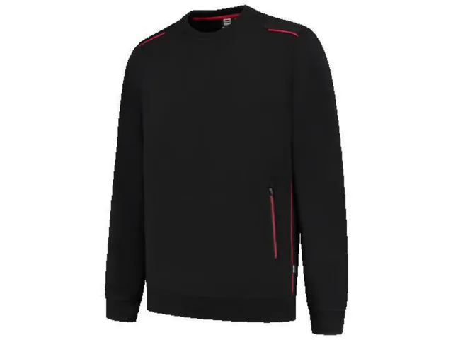 Tricorp 302703 sweater, zwart/rood, maat 2XL, per stuk