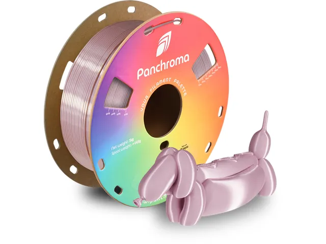 Polymaker 3D printer Filament Panchroma PLA Silk 1,75mm Roze Goud 1kg