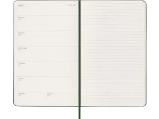 Agenda 2027 Moleskine 12M Weekly 7dag/1pagina large hc myrtle green - 4