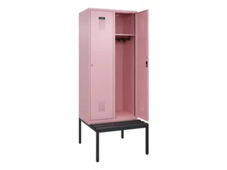 locker met bank,HxBxD 2120x800x815mm,2vak,vak B 400mm,cilinderslot - 1