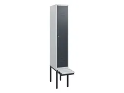 locker met bank,HxBxD 1950x300x815mm,1vak,vak B 300mm,cil.-slot