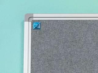 Prikbord 90x180cm Grijs Accent Softline Profiel 16mm - 3