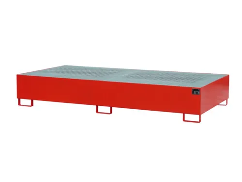 opvangbak,v. 2xIBC,opvangvol. 1000l,HxBxD 435x2650x1300mm,m. rooster