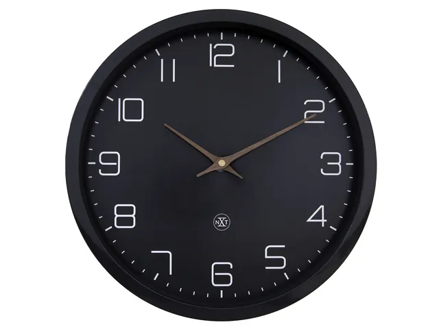 Wandklok nXt ECO 30cm zwart