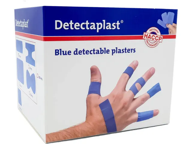 Detectaplast 8142E Textielpleister elastisch Blauw assorti 100 stuks