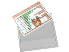 zichtpaneel,DIN A4,liggend,transparant,achterzijde magnetisch