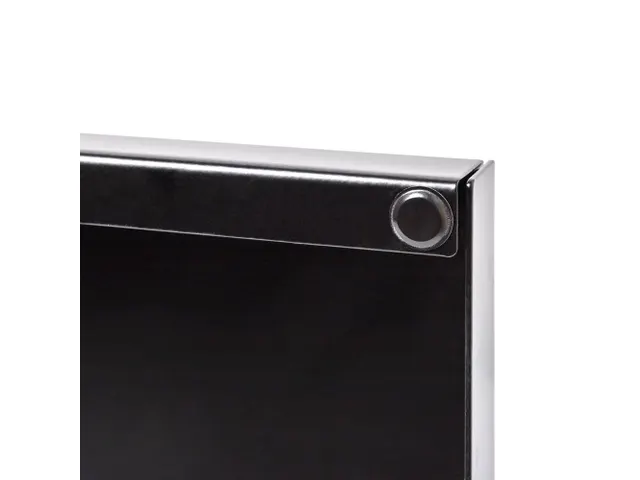 Reclamepaneel Panel Base Staal 40x40 cm Zwart