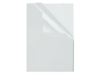Showtas Transparant Met Groene Indexstrook 10 Stuks - 1