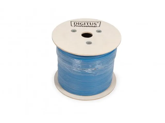 CAT 6A U-UTP installatiekabel 500MHz Dca AWG 23/1 305m Haspel Sx Blauw