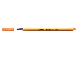 Fineliner STABILO point 88/054 neon oranje 0.4mm - 1