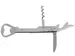 Ouvre-Bouteille/Tire-Bouchon, 14 Cm, Chromé
