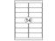 Etiket Quantore 99.1x38.1mm Wit 1400st