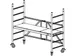 échafaudage pliable,H de travail 2,9m,échafaudage H 1,8m