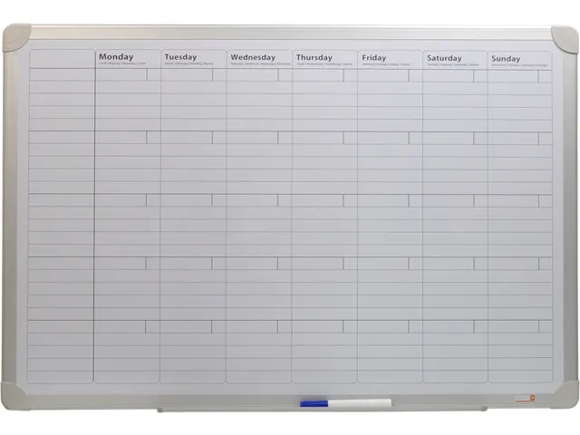Tableau blanc Planning mensuel 60x90cm