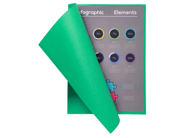 Vouwmap Exacompta Flash A4 80gr groen 100 Stuks