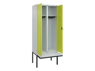 locker voor scheiding van kleding,HxBxD 2120x800x815mm,2vak - 2