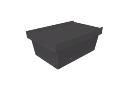 Herbruikbare containers HxLxB 240x610x400mm 38l PP-regeneraat zwart