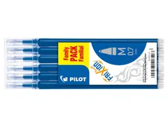 Rollerpenvulling Pilot Frixion 0.7mm Blauw Medium Punt 6 stuks