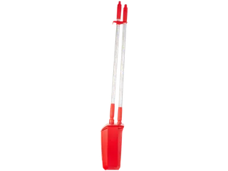 Vikan Hygiene stofblik + veger combinatieset alu steel 840mm Rood - 2