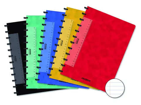 Schrift Adoc Classic A4 lijn 144 pagina's 90gr assorti