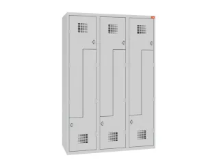 Z-garderobekast,HxBxD 1800x1200x500mm,draaigrendel,romp RAL7035 - 1